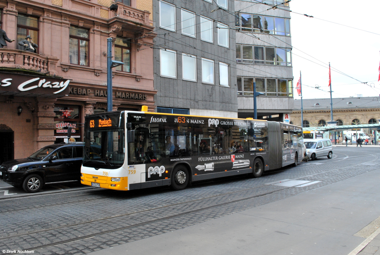 759 (MZ SW 759) · Mainz Hauptbahnhof