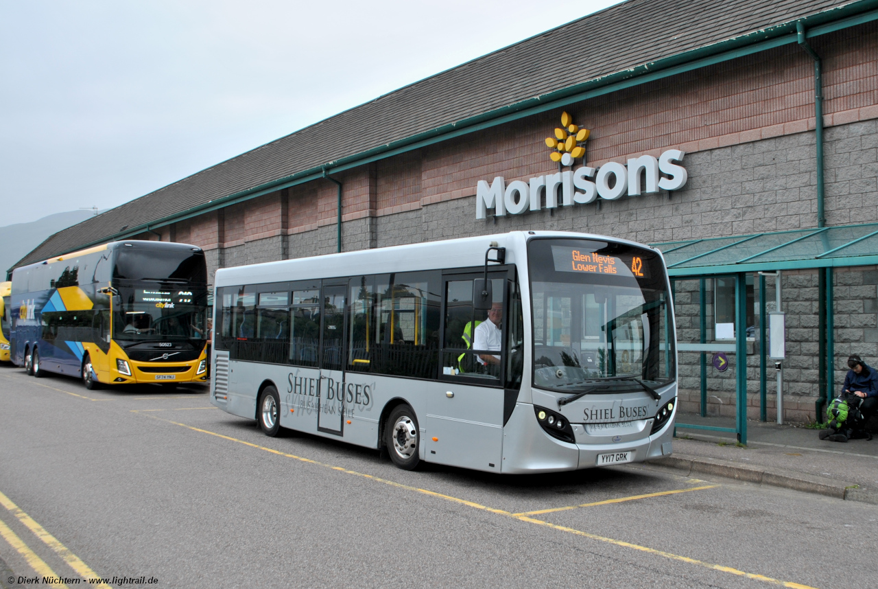 YY17 GRK · Fort William Bus Station
