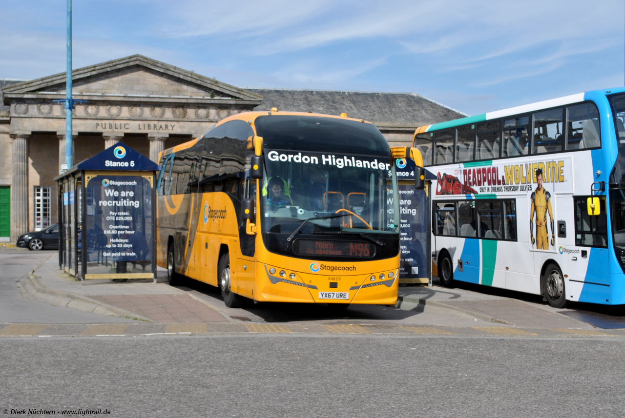 54828 (YX67 URE) · Inverness Bus Station