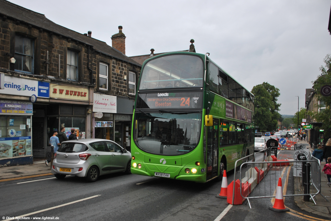 37450 (MX58 EAA) · Otley Road