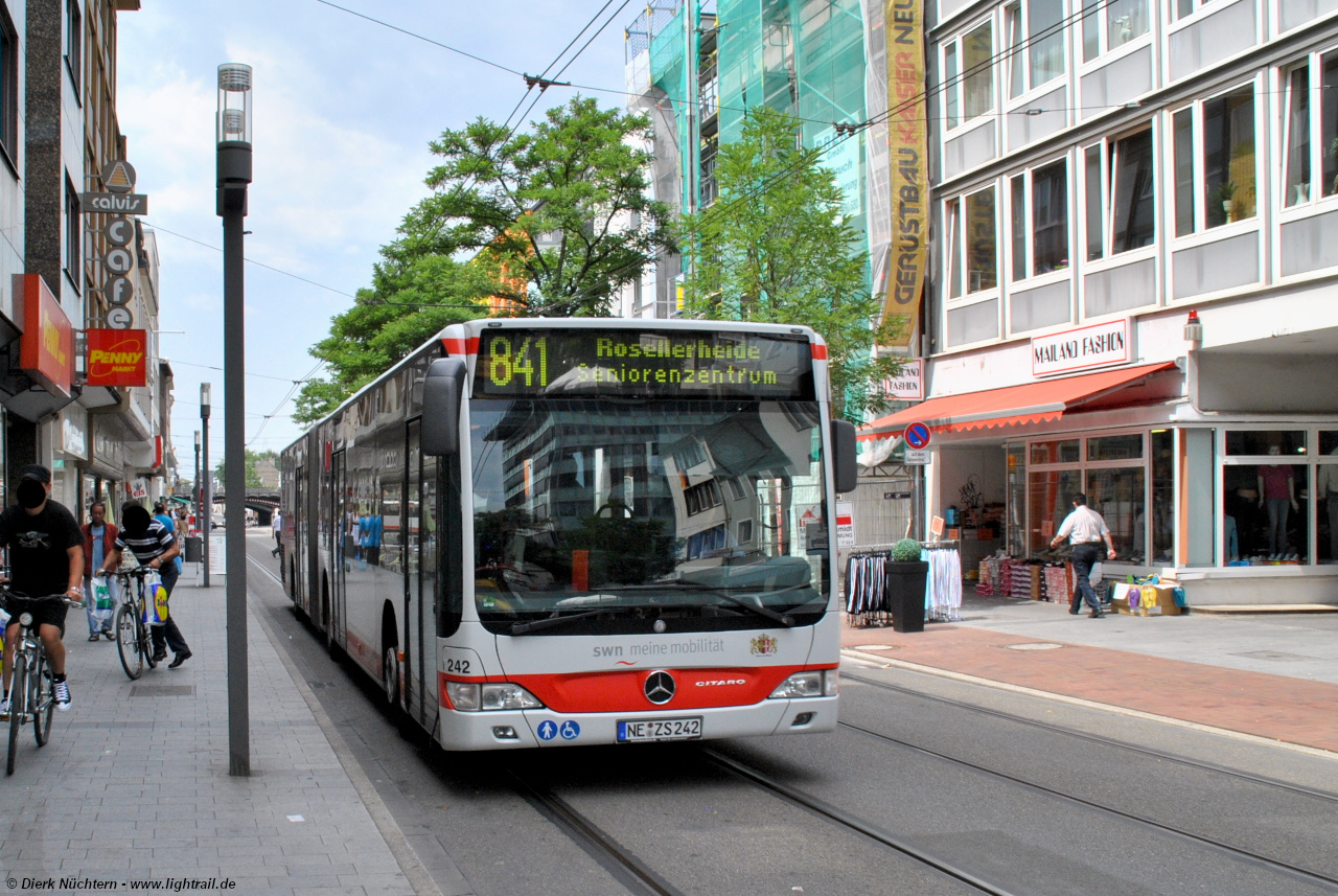 242 (NE ZS 242) · Neuss Hbf -> Schwannstraße