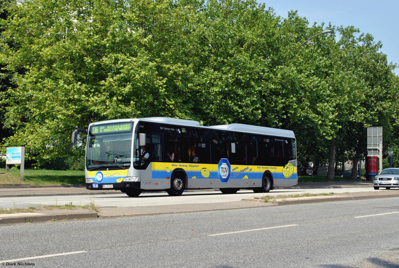 0707 (HH CD 3567) auf dem Sander Damm