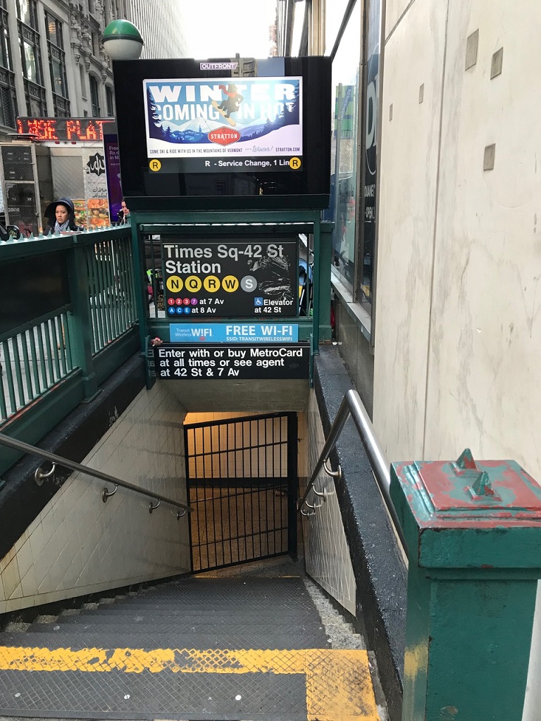 Subway Zugang Times Square-42nd Street