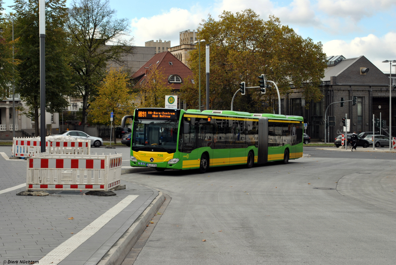 736 (OB ST 9736) Gelsenkirchen Buer, Rathaus