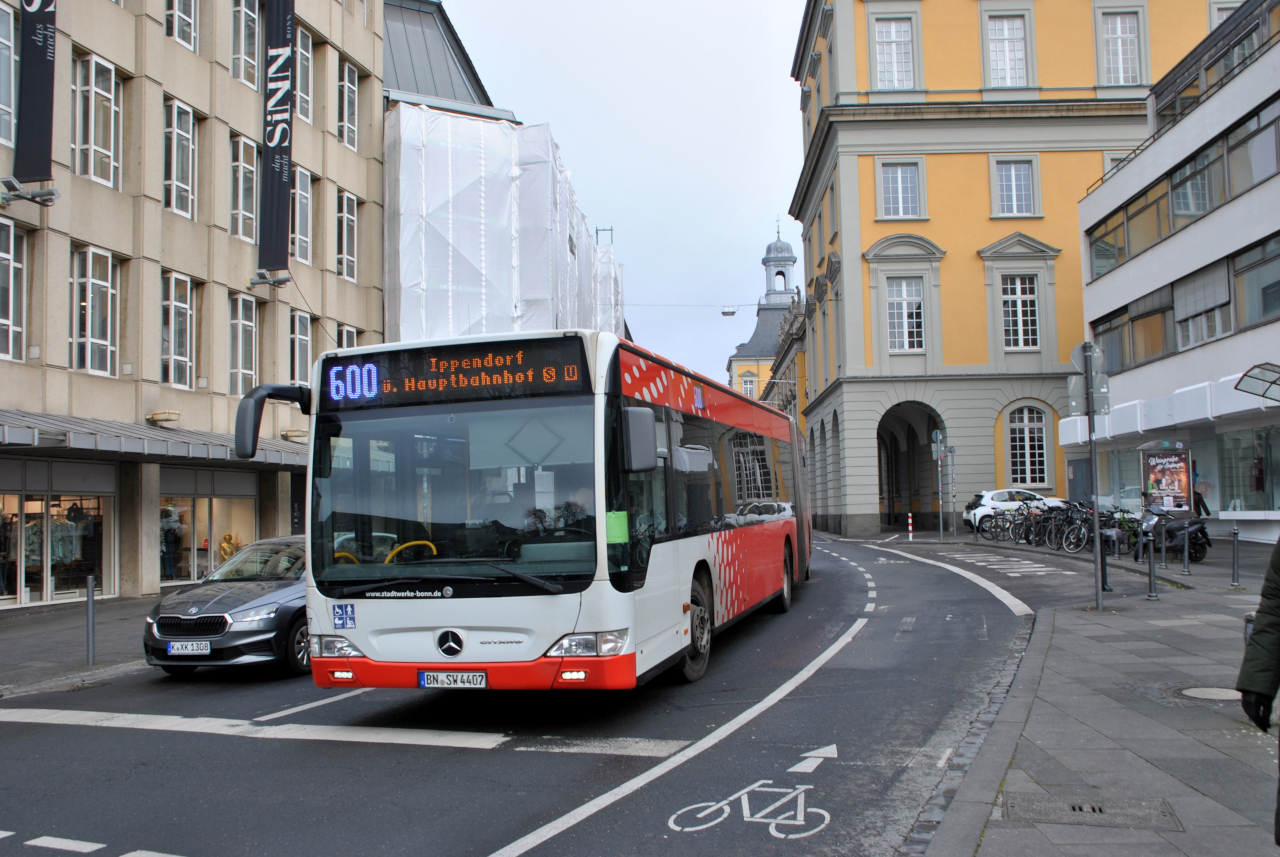 1107 (BN SW 4407) · Markt -> Bonn Hauptbahnhof